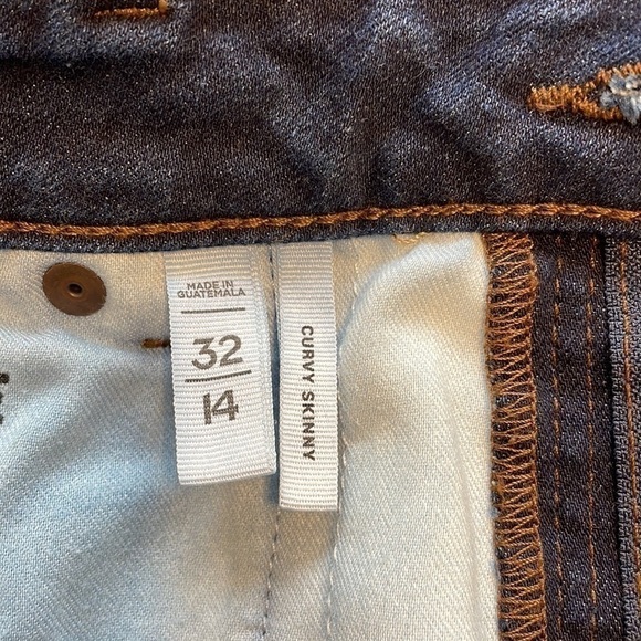 Loft Curvy Skinny Fit Jeans - Size 14 / 32 - Picture 7 of 12